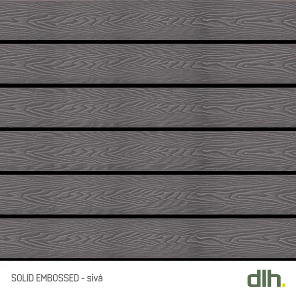 WPC Solid Embossed Grey